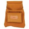 Outlet 🧨 Kraft Tool Company Cowhide Leather 3-Pocket Nail Bag ⭐