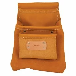 Outlet 🧨 Kraft Tool Company Cowhide Leather 3-Pocket Nail Bag ⭐