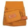 New 🥰 Kraft Tool Company Leather 5-Pocket Deluxe Nail Bag with Right Side 🔨 Hammer Loop 🤩