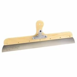 Coupon 👍 Kraft Tool Company 24 in. Wood Frame Stainless Steel Smoother with Built-In Wood Handle and Threaded Bracket 🔔