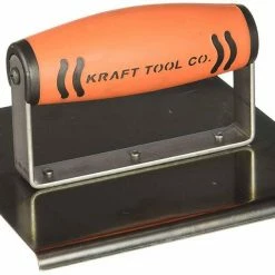 Best Sale 🔥 Kraft Tool Company 6 x 6 in. Steel Edger with 1/4 in. Radius and ProForm Soft Grip Handle 👍