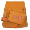 Budget 🛒 Kraft Tool Company Leather 5-Pocket Deluxe Nail Bag with Left Side 🔨 Hammer Loop 🔔