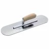 New 🌟 Kraft Tool Company 10 x 3 in. Chrome No Burn Pool Trowel with Camel Back Wood Handle 🎉
