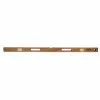 Flash Sale 🎉 Kraft Tool Company Professional 48 in. Mahogany Wood Top Reading I-Beam Level 💯