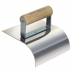 Budget 👍 Kraft Tool Company 6 x 6 in. Stainless Steel Concrete Border Hand Edger with ProForm Soft Grip Handle 👏