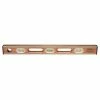 Flash Sale ✔️ Kraft Tool Company Professional 24 in. Stainless Steel Bound Mahogany Wood Level ⌛