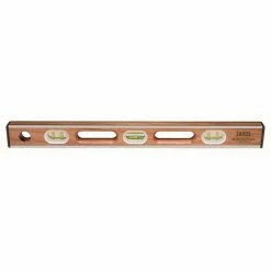 Flash Sale ✔️ Kraft Tool Company Professional 24 in. Stainless Steel Bound Mahogany Wood Level ⌛