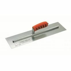Hot Sale 🎁 Kraft Tool Company CounterMax 14 x 4 in. Swedish Stainless Steel Cement Trowel with ProForm Soft Grip Handle 🔔