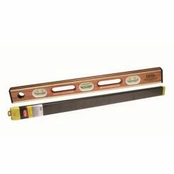 Discount 🌟 Kraft Tool Company Professional 48 in. Brass Bound Mahogany Wood Level with Case 👍