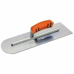 Best deal 😀 Kraft Tool Company 16 x 5 in. Steel Round Front and Square Back Cement Trowel with ProForm Soft Grip Handle 😉